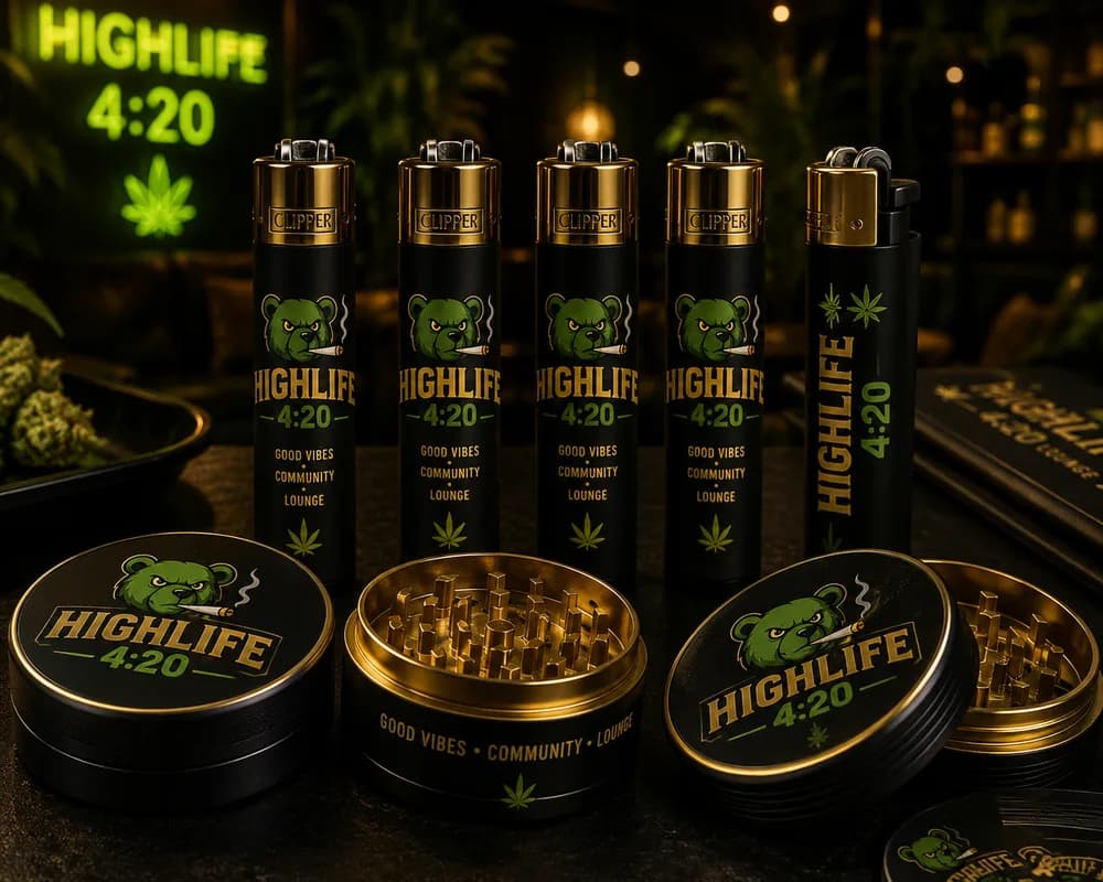 HIGHLIFE 4:20 Collection — Grinder, Feuerzeuge & Zubehör